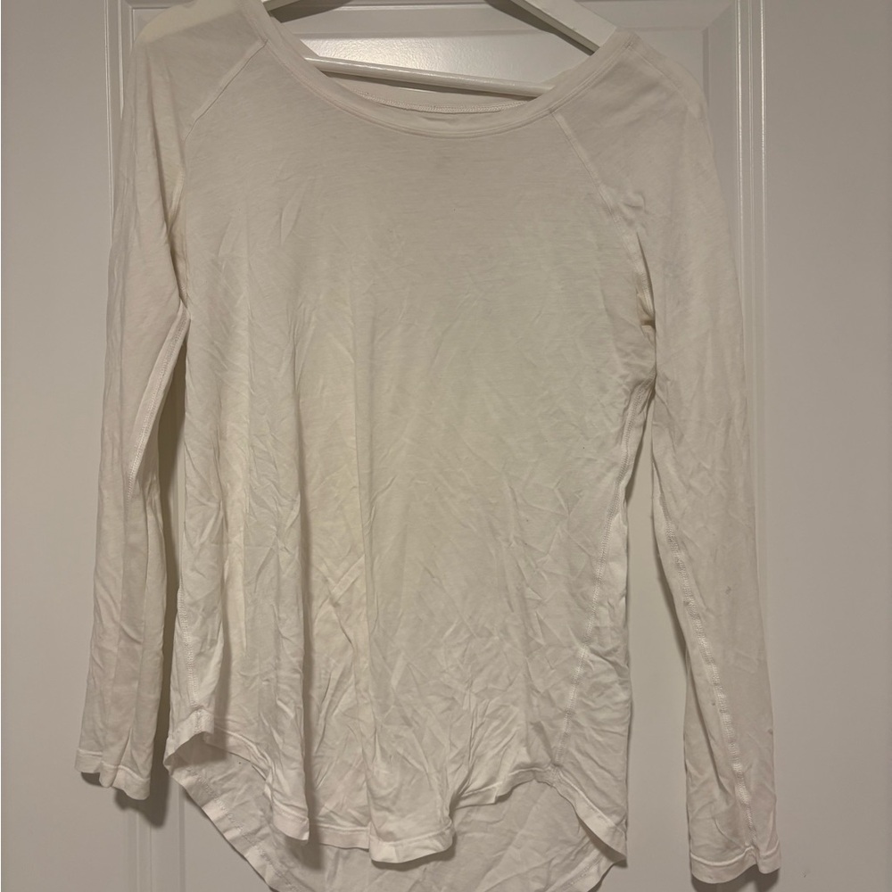 White Long Sleeve Top